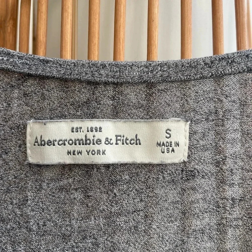 Abercrombie & Fitch Gray Surplice Sweater Top - Picture 3 of 3